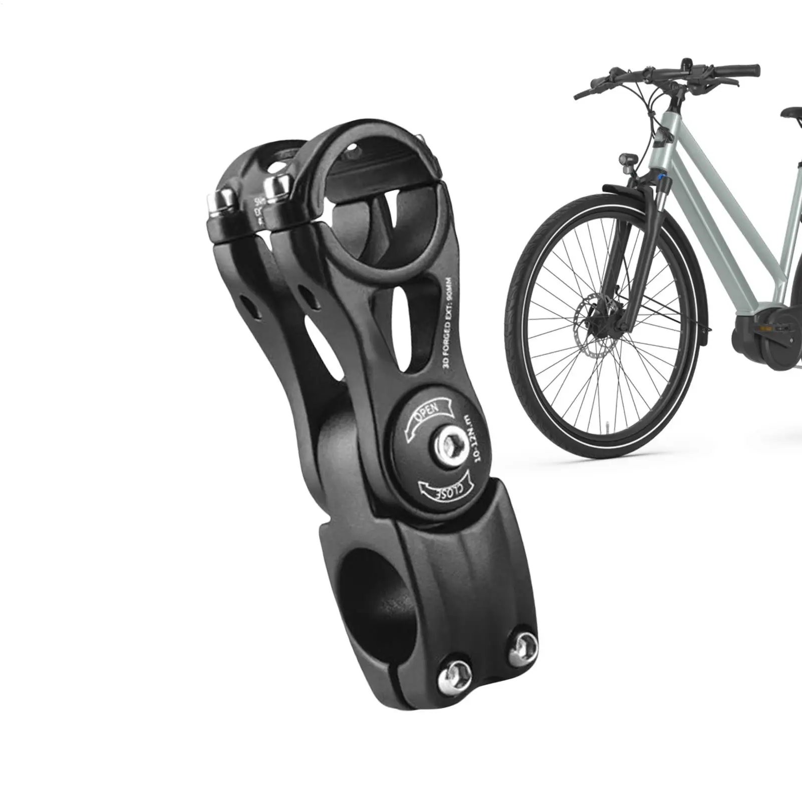 Bike Stem 31.8mm Bike Handlebar Stem Riser Lightweight Cycling Extender For City Commuting Fitness Training Trail Climbing Group