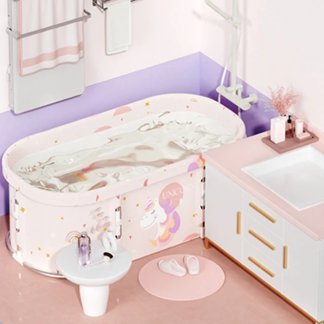 Hordozható Összecsukható Fürdőkád Felnőttek Számára Nagy Fürdőszoba Teljes Test Kád Megvastagodott Vödör Spa Pezsgőfürdő Tina Plegable Felnőttkor - Image 4