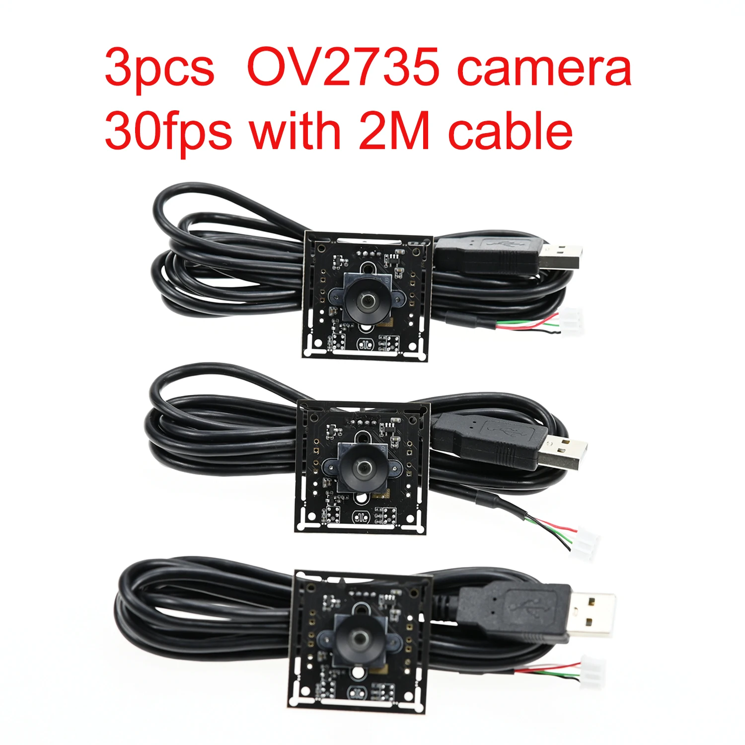 GXIVISION 3PCS IMX179/OV2735/OV9732 100 Degree 1MP 30fps 2M