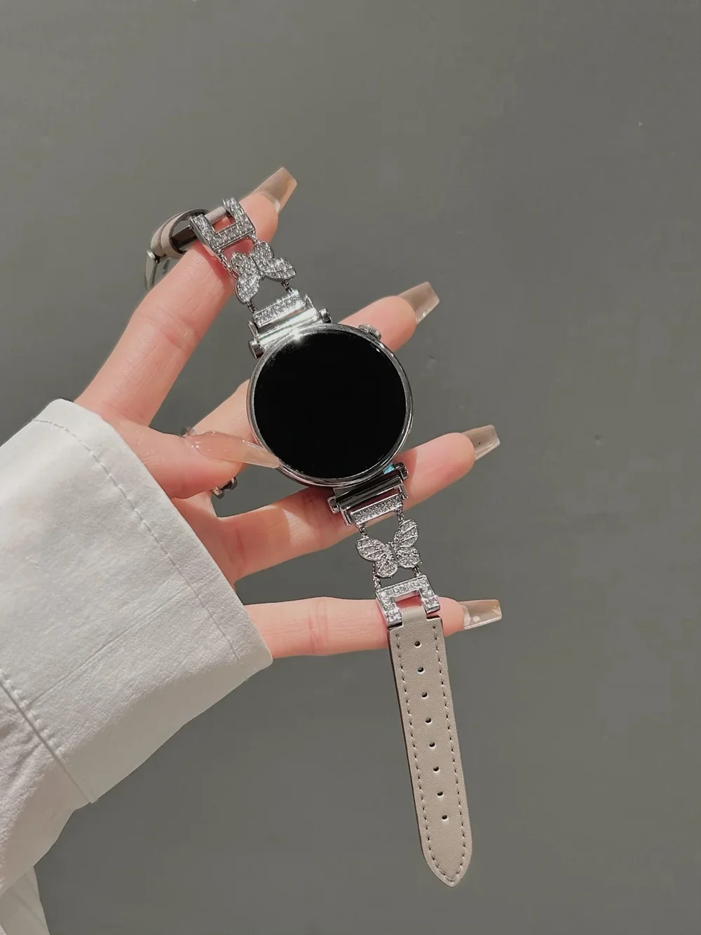 Butterfly Leather Loop Strap - Elegant Sport Bracelet
