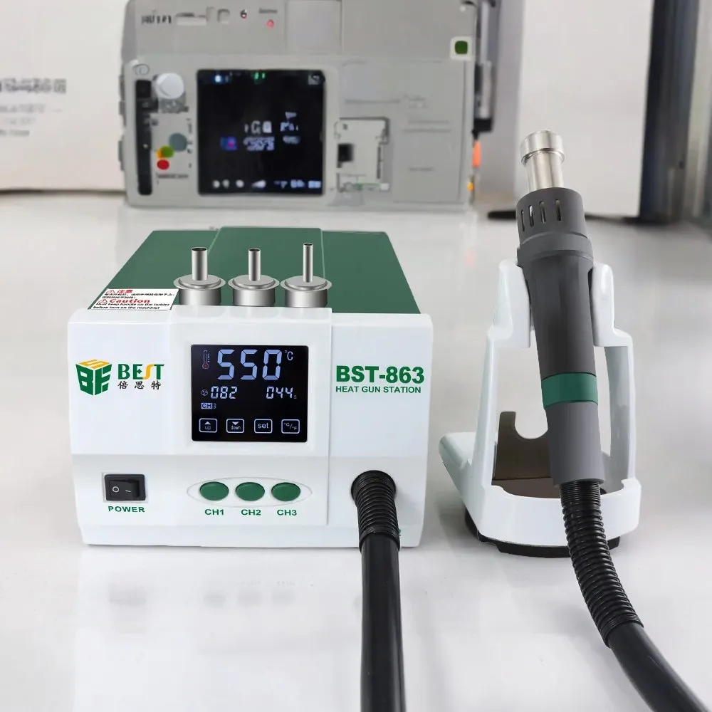 1200W Digital Touch Screen Display Hot Air Heat Gun SMD Rework Desoldering Station
