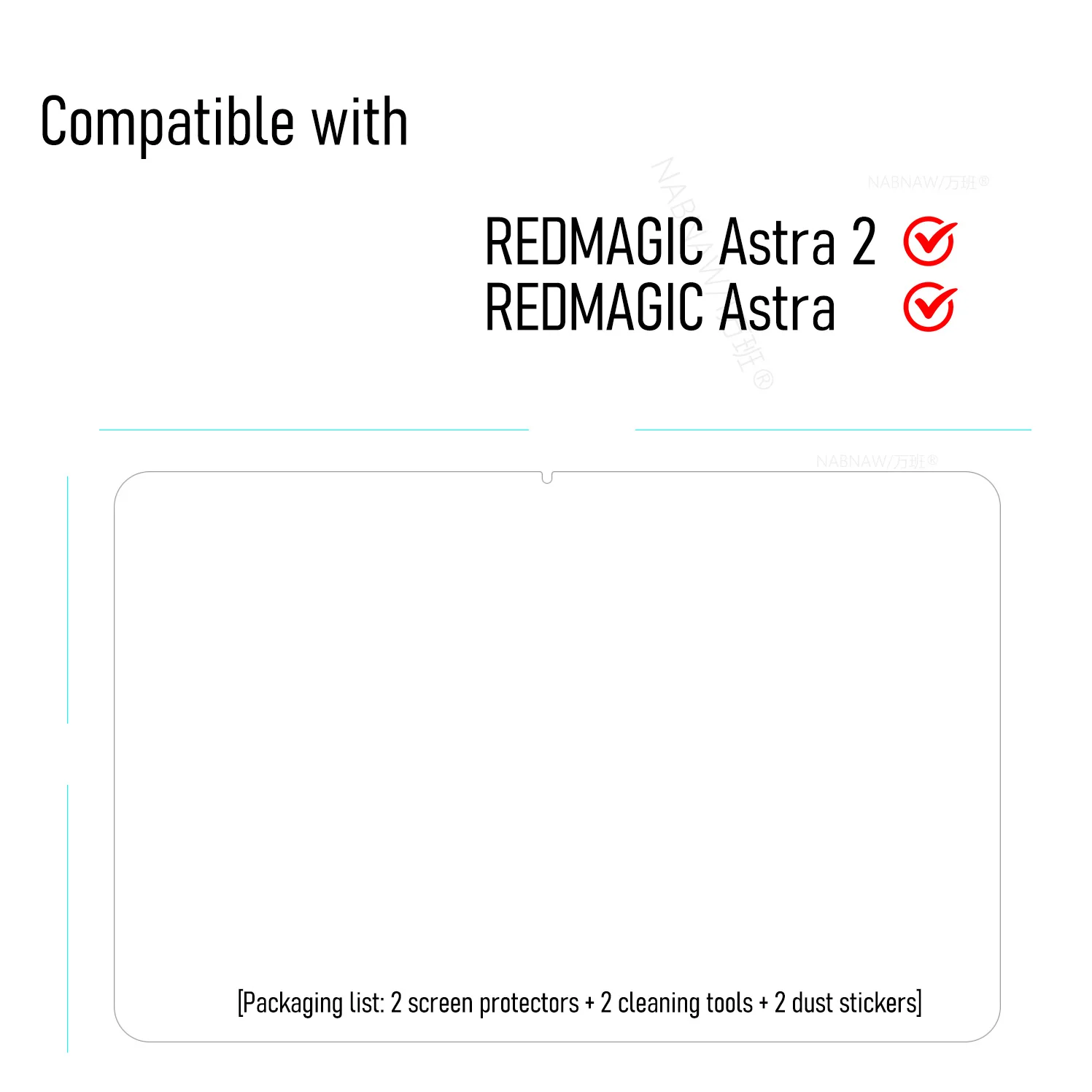 Premium Tempered Glass Screen Protector - 9H Scratch Proof, Oil-Coated, 2-Pack
