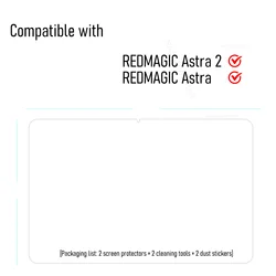 Premium Tempered Glass Screen Protector - 9H Scratch Proof, Oil - Coated, 2 - Pack (2P - Astra 2 or Astra)