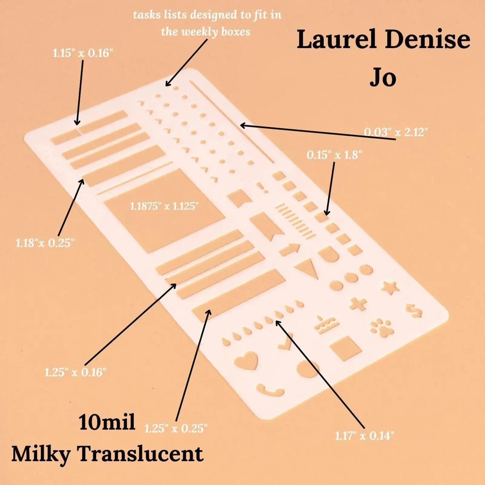 Planner Stencils, Planner Stencil Journal Dotted Ruler For Banners Lists Stamps Lettering Bookmark Diary Scrapbook Drawing
