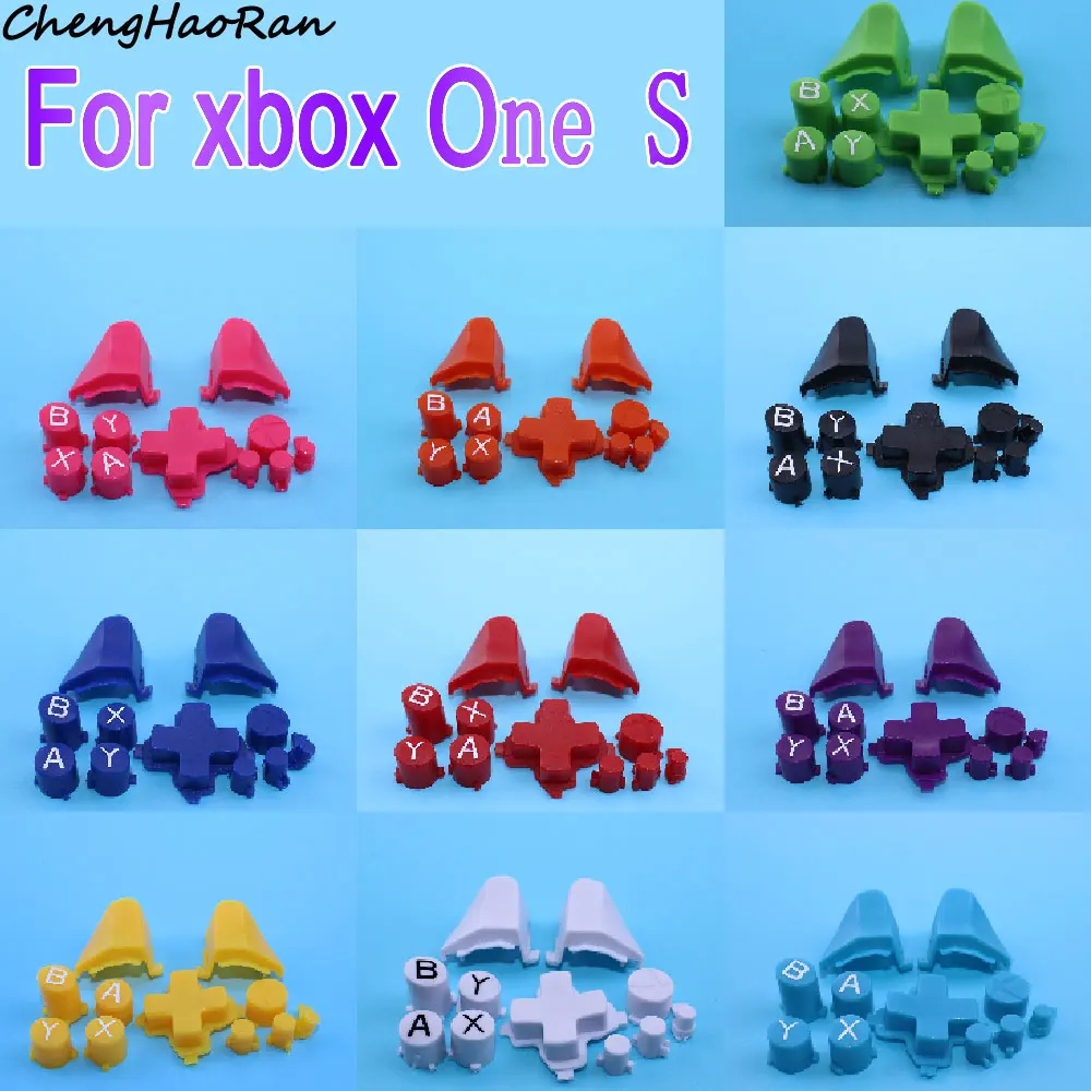 

1Set Replacement ABXY Buttons D Pad Cross Direction Button Key Repair Part For XBOX One S Slim Controller Game Accessories