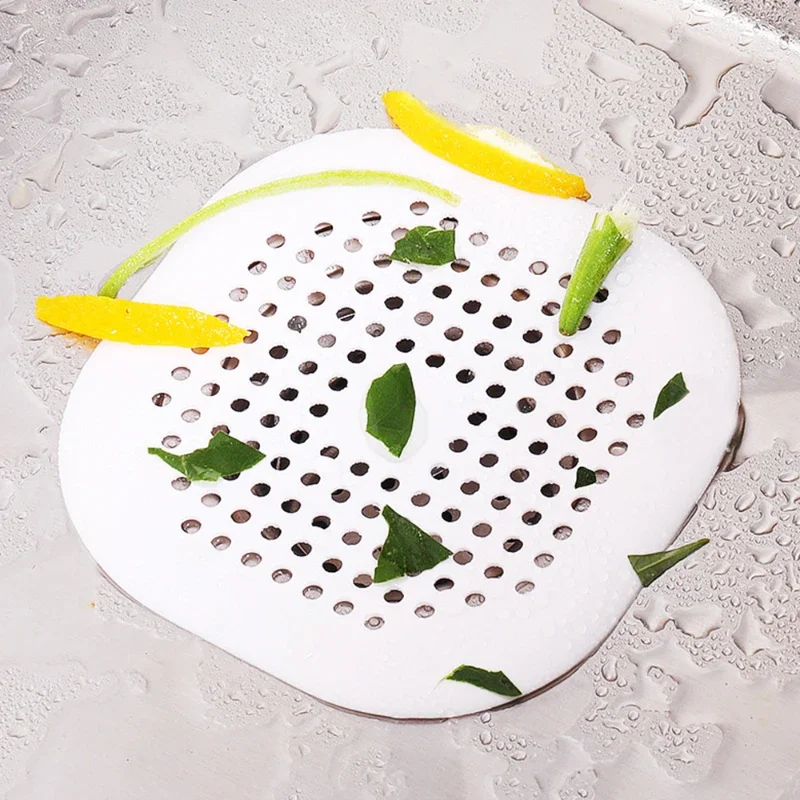 1pc Hair filter Sink anti clogging Bathtub shower floor drain plug Silicone kitchen deodorization 4
