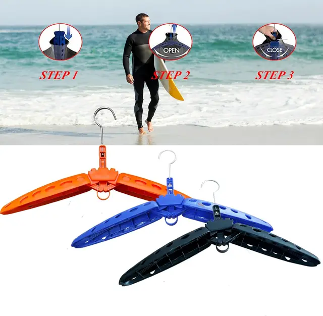 Cintre Pliable Pour Combinaison De Plongée – Étendoir Et Support | Cintre Pliable Compact Et épais Pour Le Séchage Des Combinaisons De Plongée