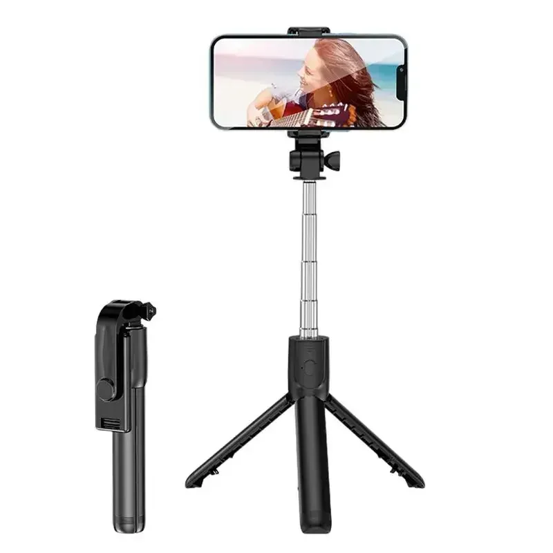 Selfie Stick Tripod Cell Phone Selfie Stick Tripod Bluetooth Remote Wireless Selfi Stick Phone Holder Stand with Beauty Fill Light