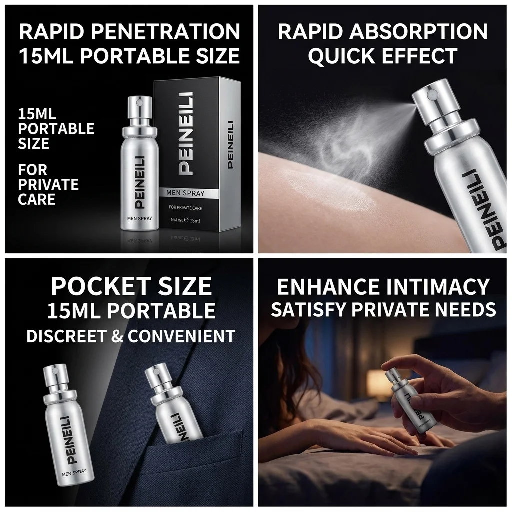 5PCS Peineili Sex Delay Spray for Men Male External Use Anti Premature Ejaculation Prolong 60 Minutes SEX Penis Enlargment 6
