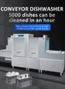Freestanding Commercial Dishwasher Machine Conveyor Washing Machine/Automatic Dish Washer For Restaurant 6