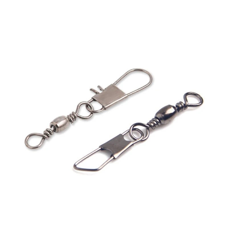 

100 шт., рыболовные крючки из нержавеющей стали, вертлюги, рыболовные приманки, соединительный инструмент