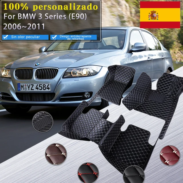 Alfombrillas de cuero de lujo para coche, alfombrillas protectoras para BMW  Serie 3, MK5, E90, 2006