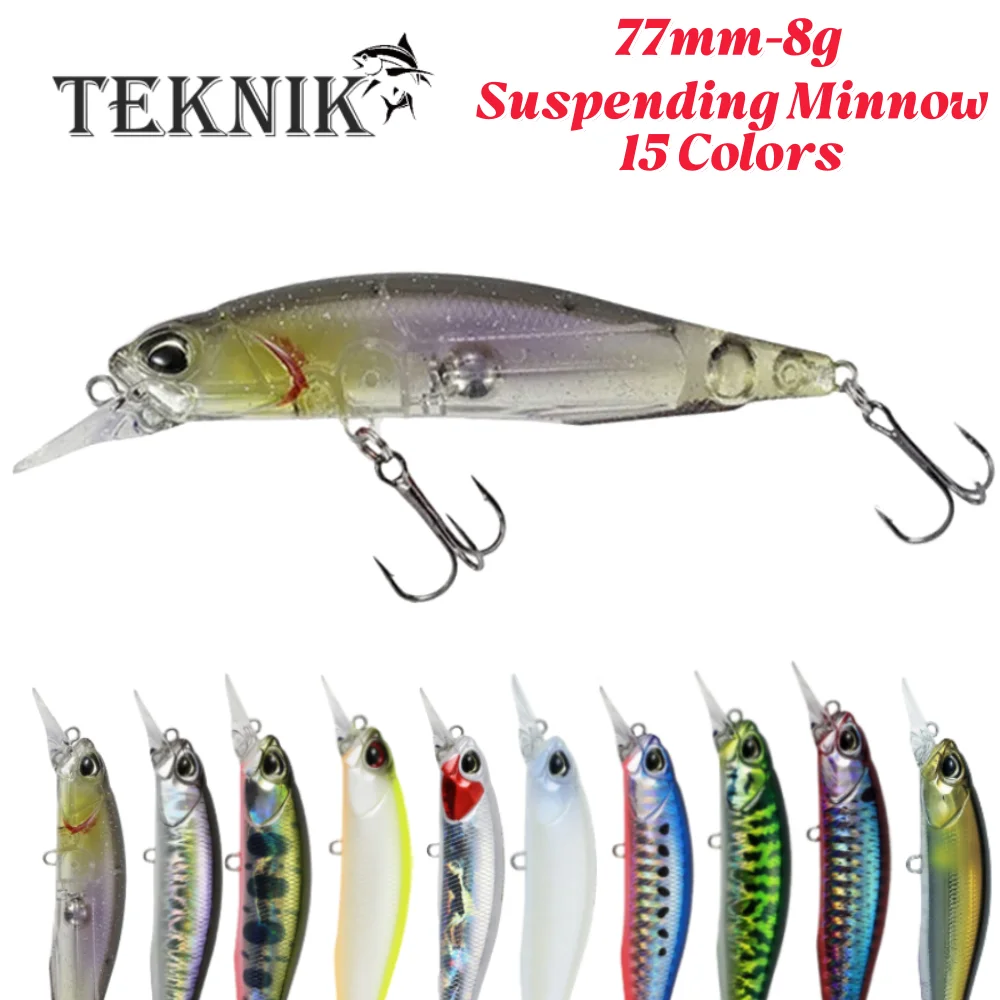 1PCS Jerkbait Suspending Minnow Duo Realis Rozante 77SP Angeln Lockt 77mm 8,4g Künstliche Harte Köder für Pesca Bluegill Walleye