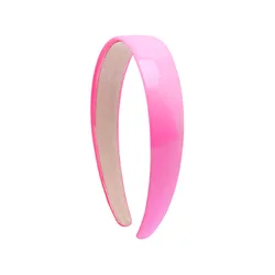 Vibrant Soft Elastic Colorful Headbands for Women - 2.5CM Wide Hair Accessories for Girls (Bright Pink)
