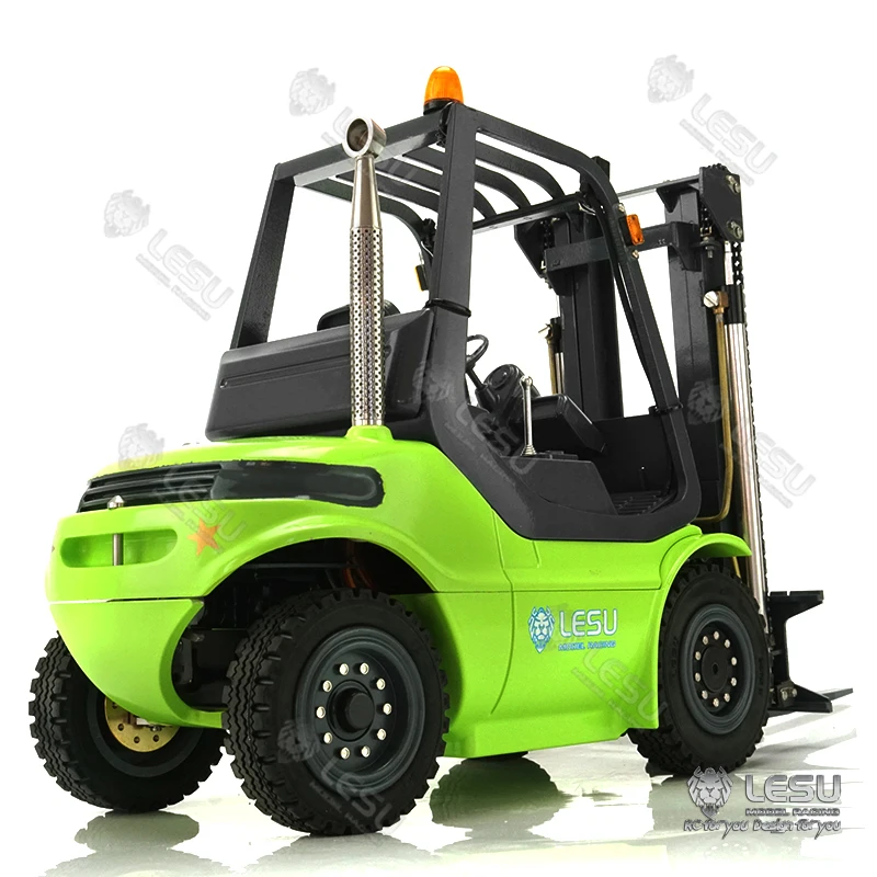 LESU 1/14 Scale Hydraulic RTR Model RC Forklift Remote Control Transfer Car Fork Outdoor ToyS Portability Gifts For Boy THZH1204 3
