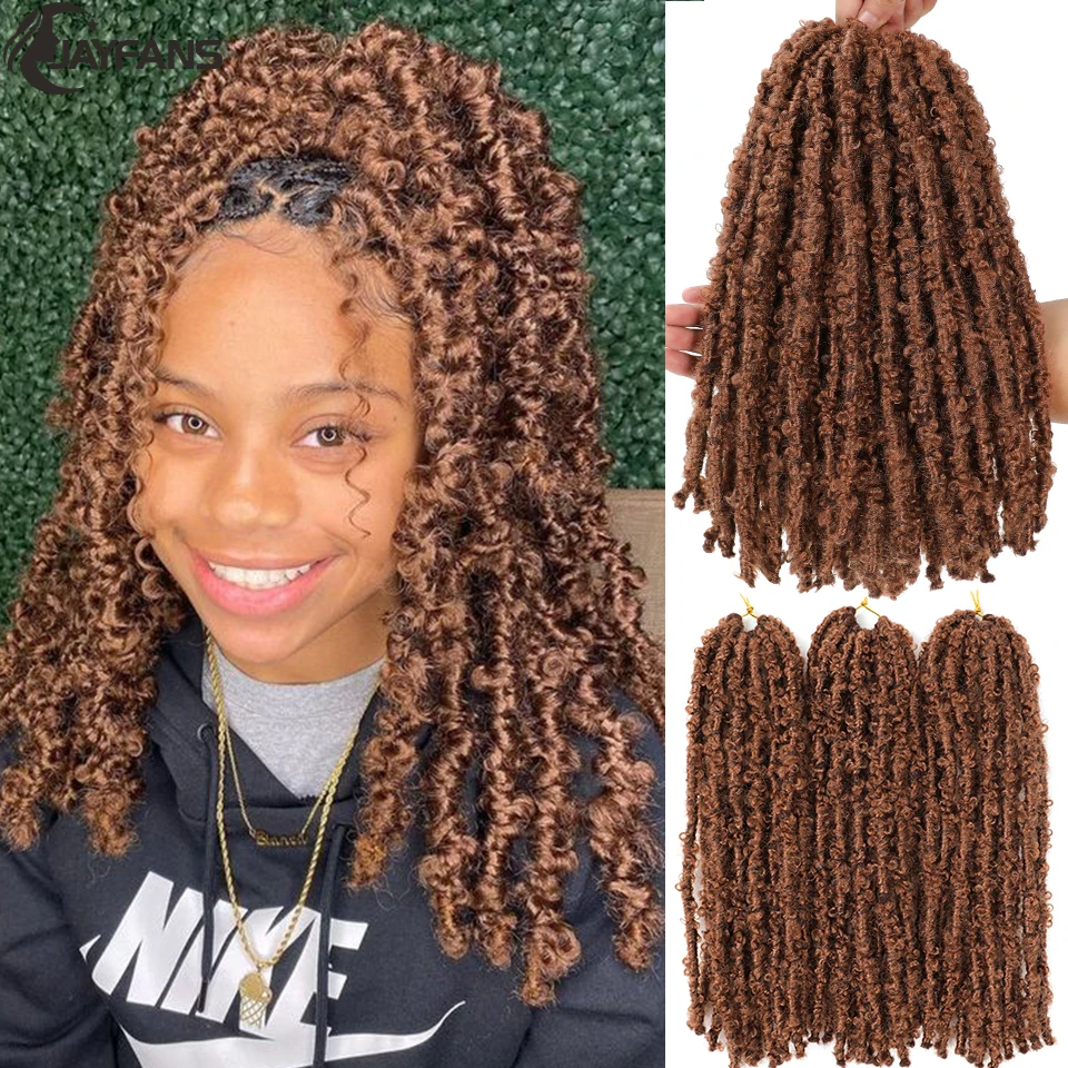 FreeTress Synthetic Hair Crochet Braids 2X Soft Faux Loc Curly 12 (6-Pack,  1)