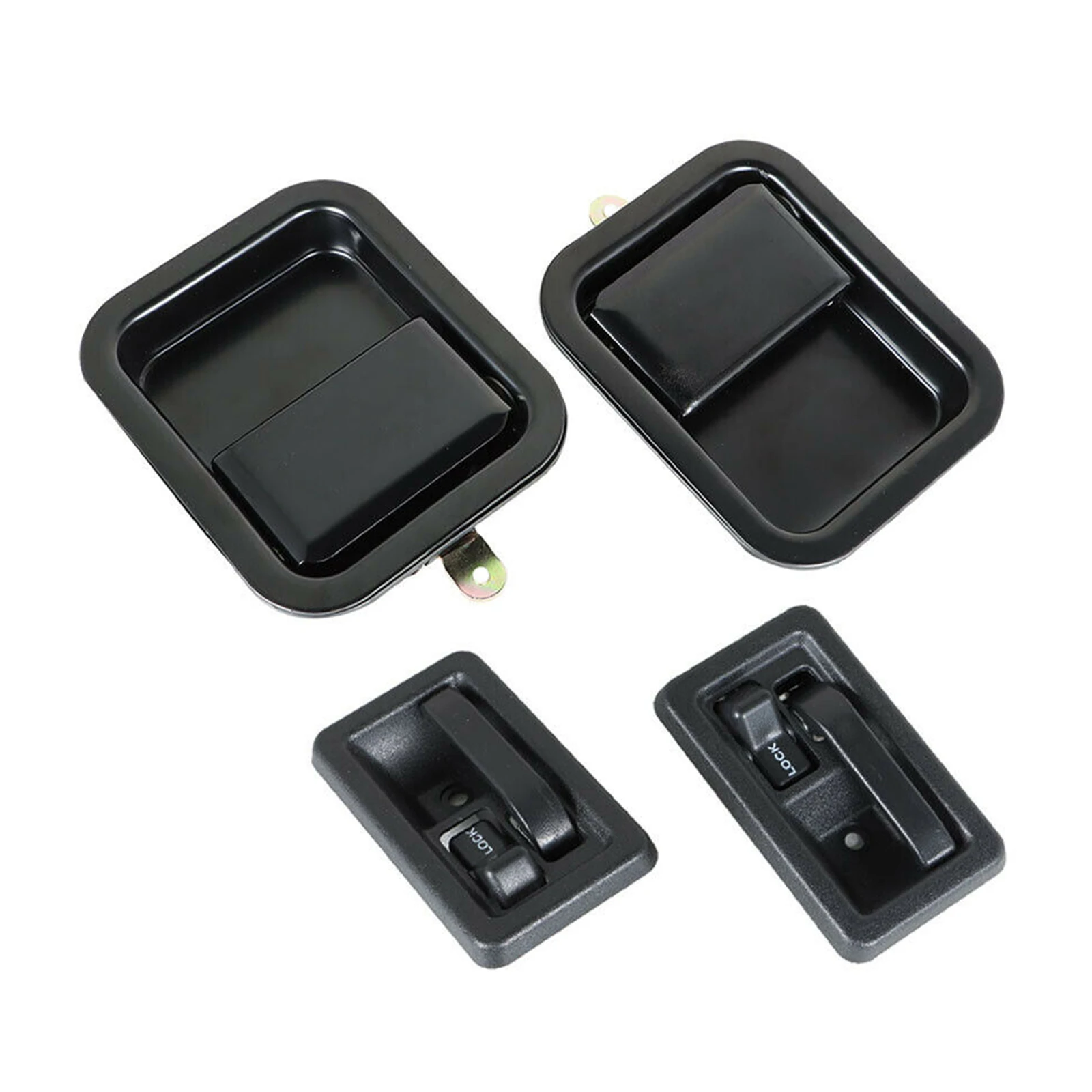 Kit Maniglia Porta Anteriore Sinistra Destra Dell'Automobile Per Jeep Cj7 Scrambler Wrangler Yj Tj 55176383Ae