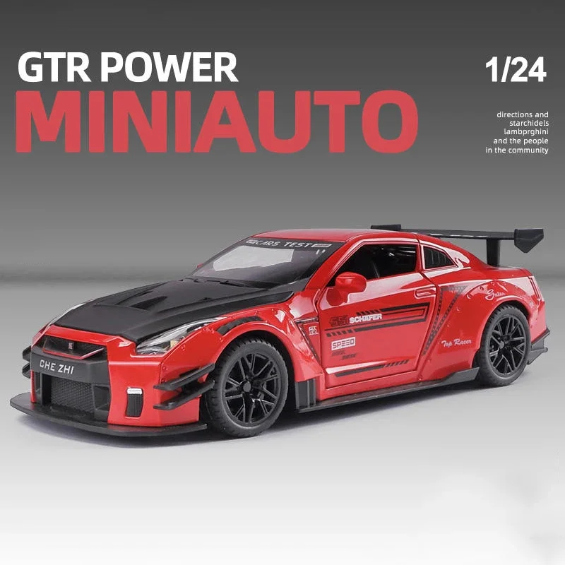 

1:24 NISSAN Skyline Are GTR R35 Wide Body Race Alloy Car Model Diecasts Vehicles Refit Racing Toy Cars Kid Toys Children Boy Toy