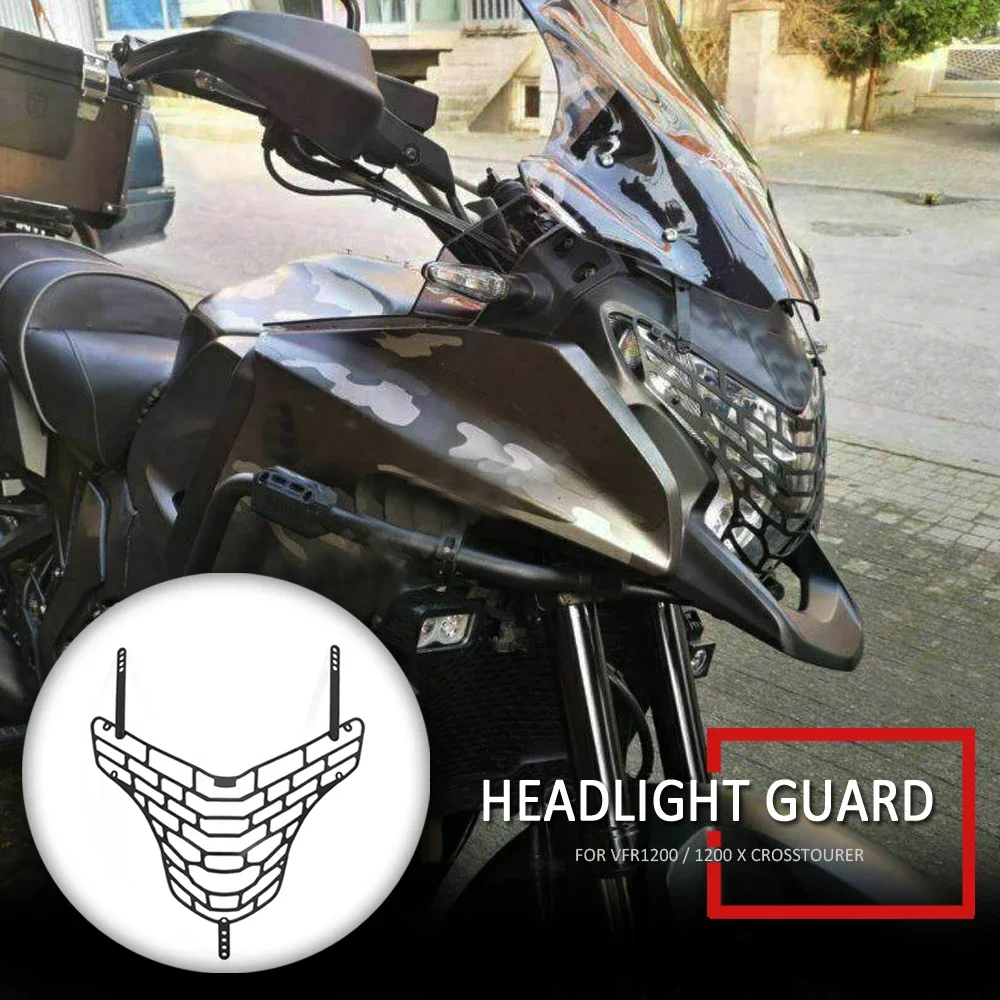 

2015-2012 VFR1200X NEW Motorcycle Parts For Honda VFR1200 X VFR 1200 X Crosstourer Headlight Guard Protector Cover 2013 2014