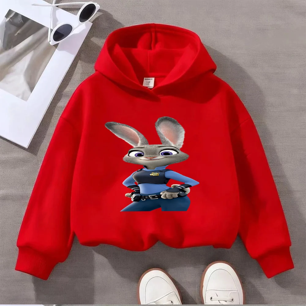 Disney Zootopia Judy Hopps Kids Hoodie Cartoon Rabbit Police Officer ...