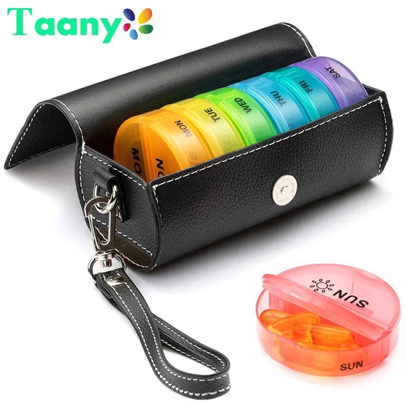 

7 Days Daily Pill Box Weekly Daily Pill Box Organizer 7 Day Drug Tablet Medicine Storage Holder Splitter Large Pill Container