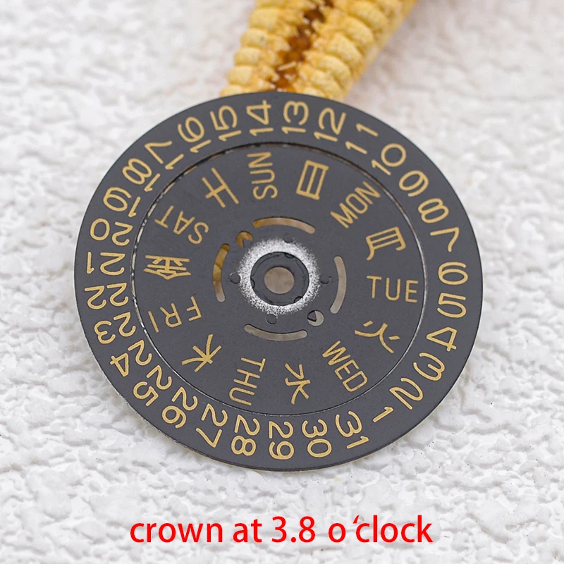 Seiko NH35 NH36 Movement Kanji Dial Movement Date Week Wheel Crown at 3.8/4.1 SKX007 Tuna Watch New Balance Watch Repair Parts