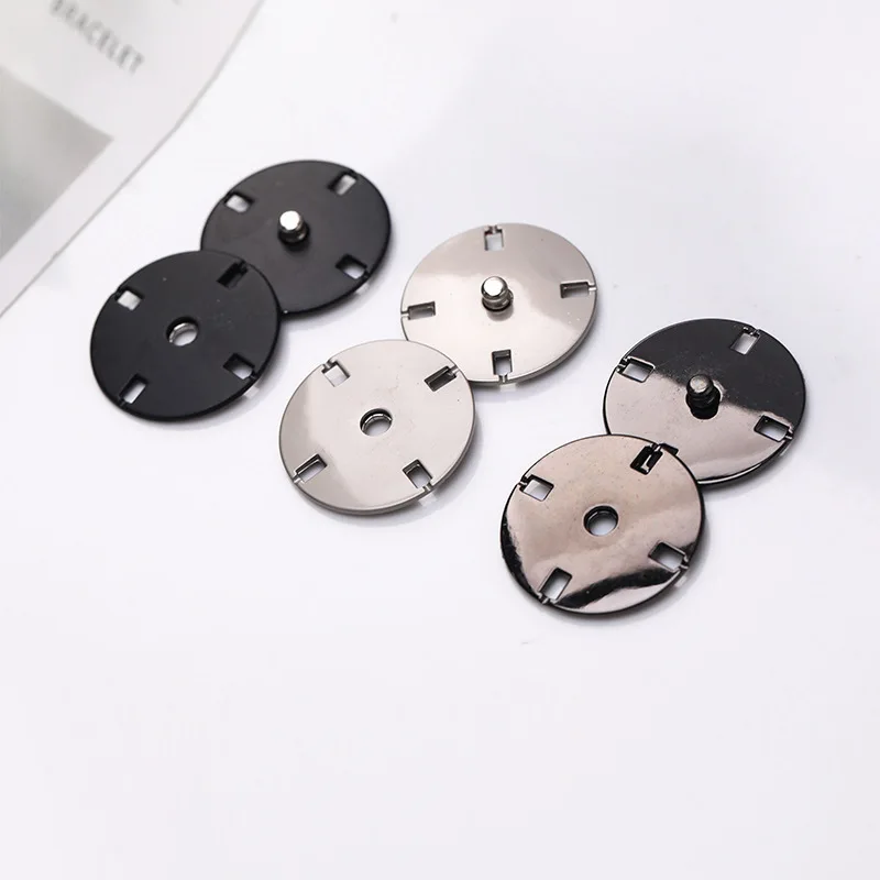10pcs Metal Color Concealed Buckle Coat Windbreaker Down Jacket  Accessories Small Fragrance Style Invisible Snap Buttons 5