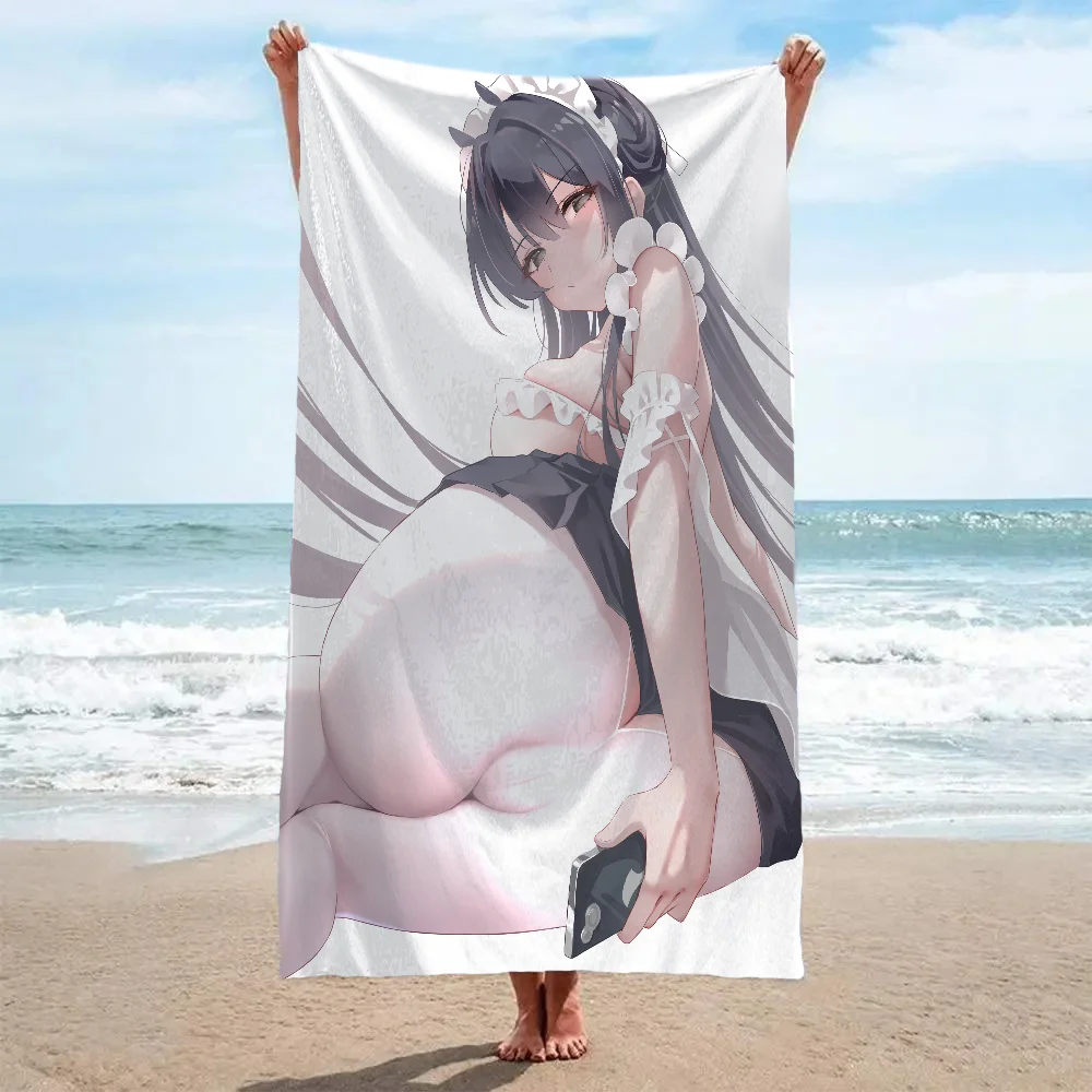 Cute Sexy Anime Girl NSFW Part4 Towel Bath towel pattern beach towel quick drying and absorbent Pure Cotton basically never fade 2