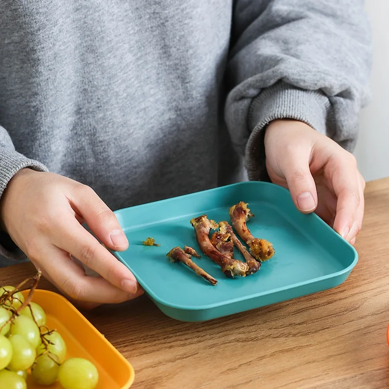 Best-Selling Plastic Bone-Spitting Dish: Elegant & Practical Serving Plate for Snacks, Fruits & Small Meals