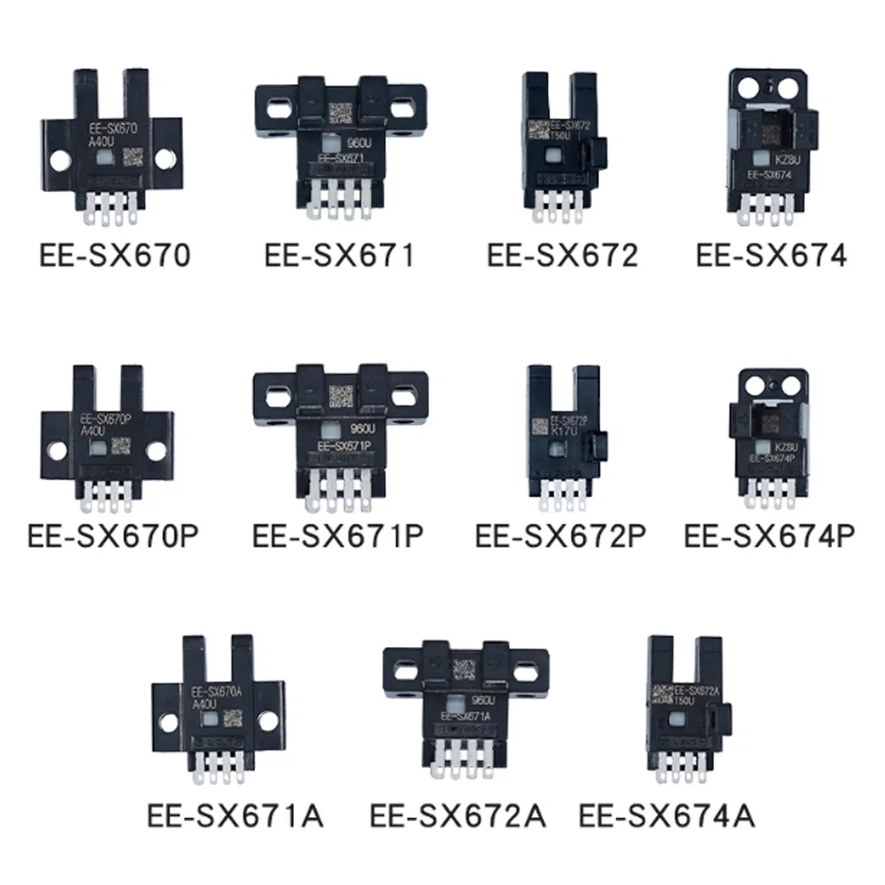 Original Micro Optoelektronischer Schalter EE-SX670/SX671 EE-SX673A EE-SX674P EE-SX672P-WR Fotosensor Lichtsensor Ein-Aus-Drähte Kabel