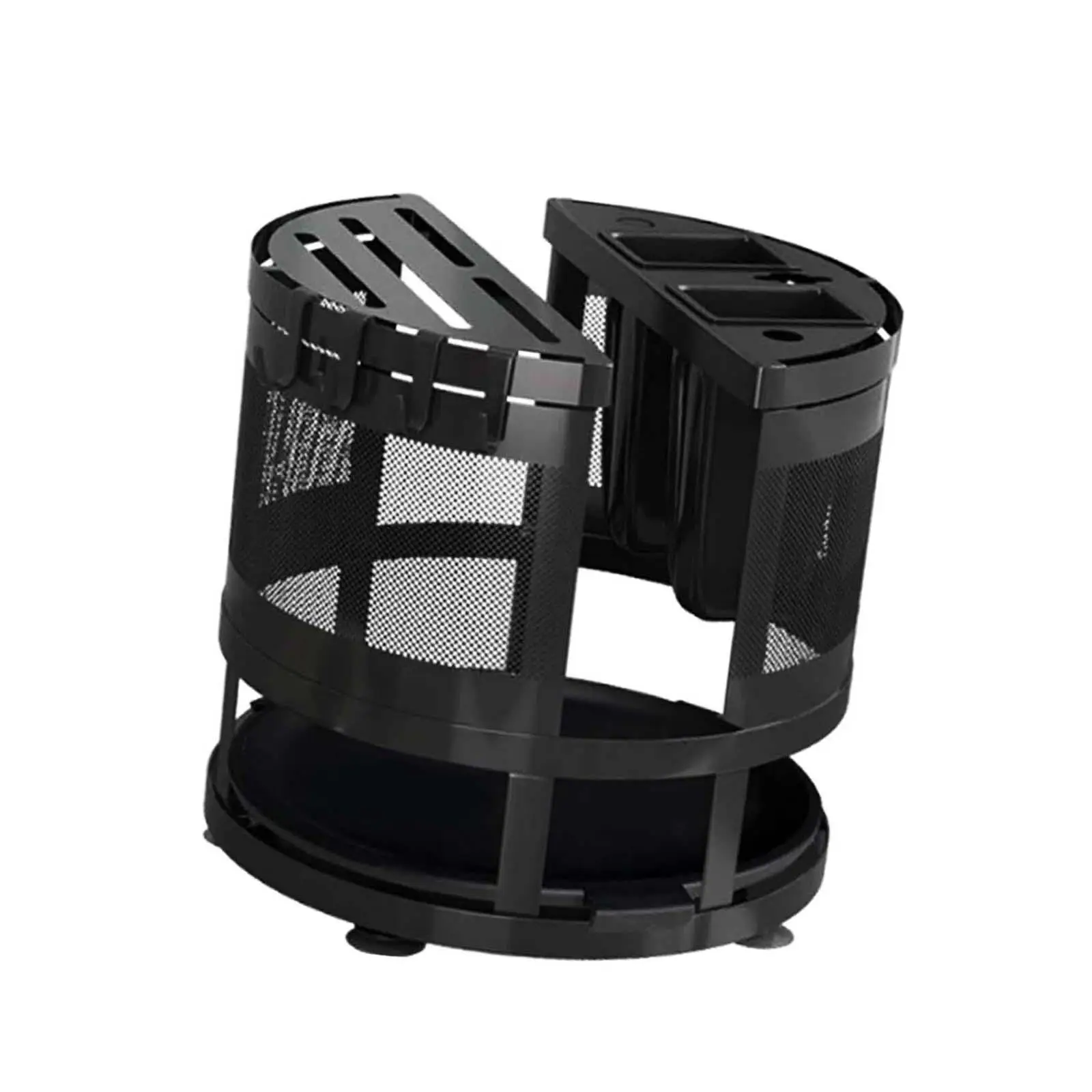 Kitchen Utensils Holder Rotating Kitchen Accessories Modern Countertop Freestanding Knife Holder Drying Rack Flatware Organizer