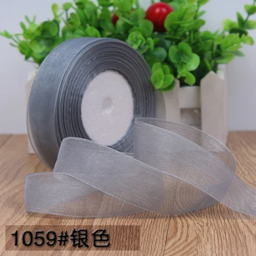 Organza Chiffon Ribbon for Decoration and Crafting - 50 Yards