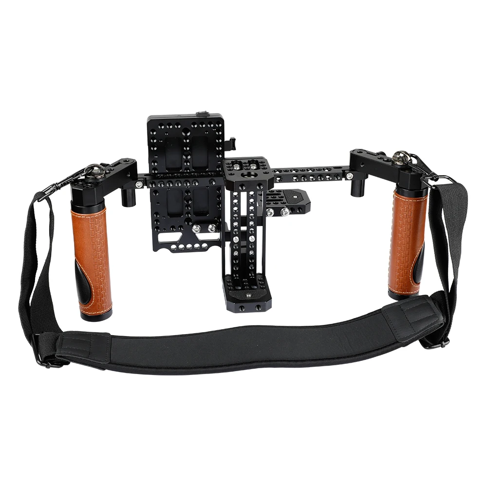 

CAMVATE 5" 7" Camera Director Monitor Cage Rig for ATOMOS NINJA INFERNO For Photography Video With V-lock Power Supply Splitter