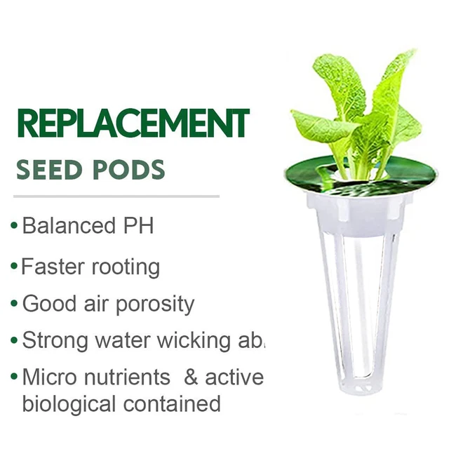 50 Db Hidroponika Soiilless Grow Sipos Ültetési Kosarak Napernyő Matricák Aerogarden Ültetéshez Szükséges Készletekhez - Image 6