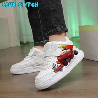 Toy Story car Children's shoes sports basketball shoes kid boys girls fashion high quality High top  White casual shoes