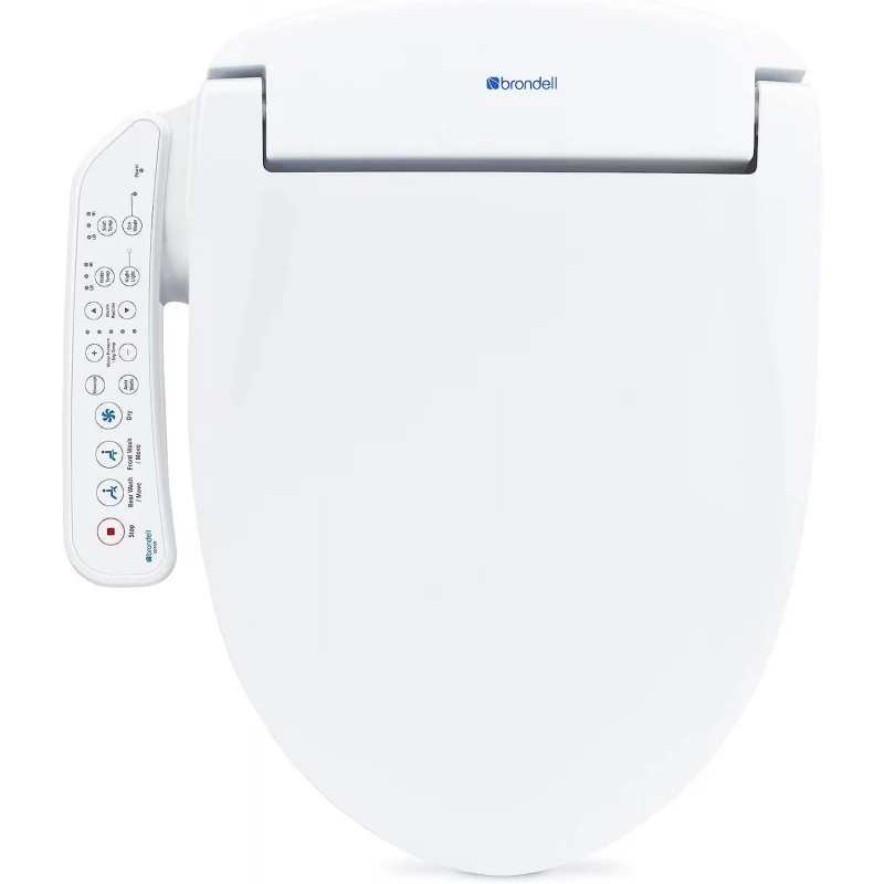 

Brondell SE400-EW Swash SE400 Electric Bidet Toilet Seat With Heated Seat, Oscillating Stainless Steel Nozzle, Warm Air Dryer, N