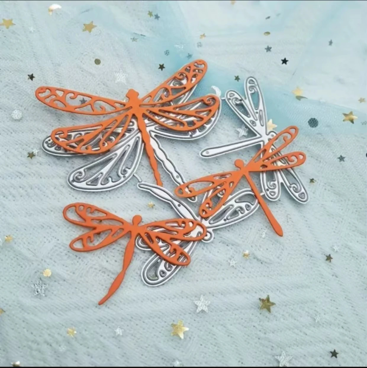 1pc New Dragonfly metal cutting dies For DIY Scrapbooking Decorative Embossing Handcraft Die Cutting Template Mold