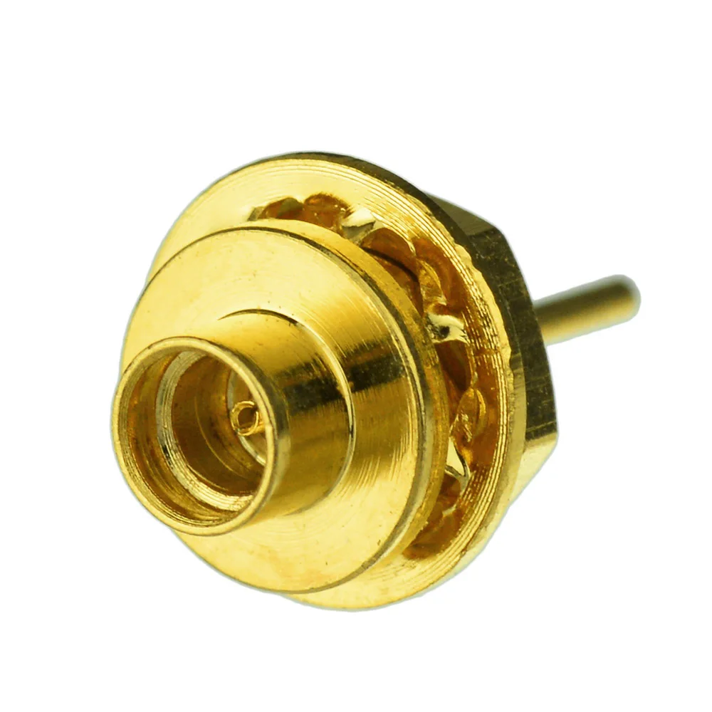 MMCX Panel Mount Female RF Coaxial Connectors for Electronic Components