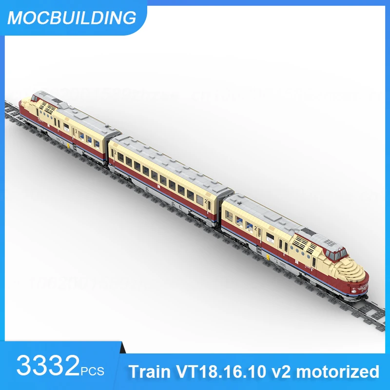 

MOC Building Blocks Highspeed Train VT18.16.10 Extension Set Model Transportation DIY Assemble Bricks Educational Kid Toys Gifts