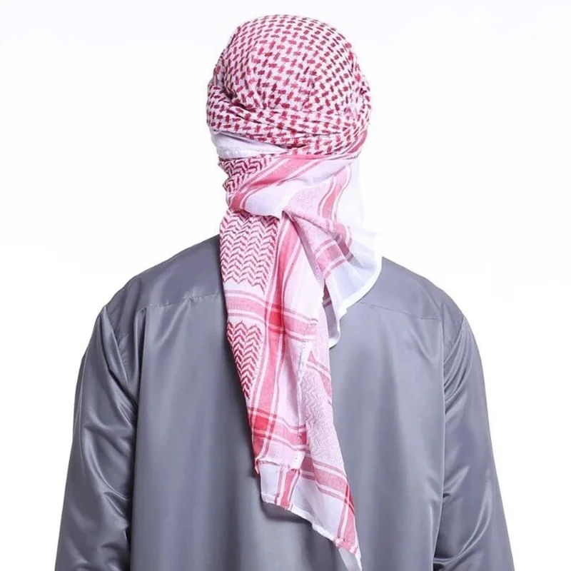 

Islamic Ethnic Male 180CM Long Shawl Prayer Daily Wear High Quality Muslim Arabian 55in Scarf for Men Turban Sorban