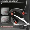 Computer Gaming Chair, Ergonomic Gaming Chair, Leather Office Chairs with Foot Rest, Back Recliner Height Adjustable White+Black