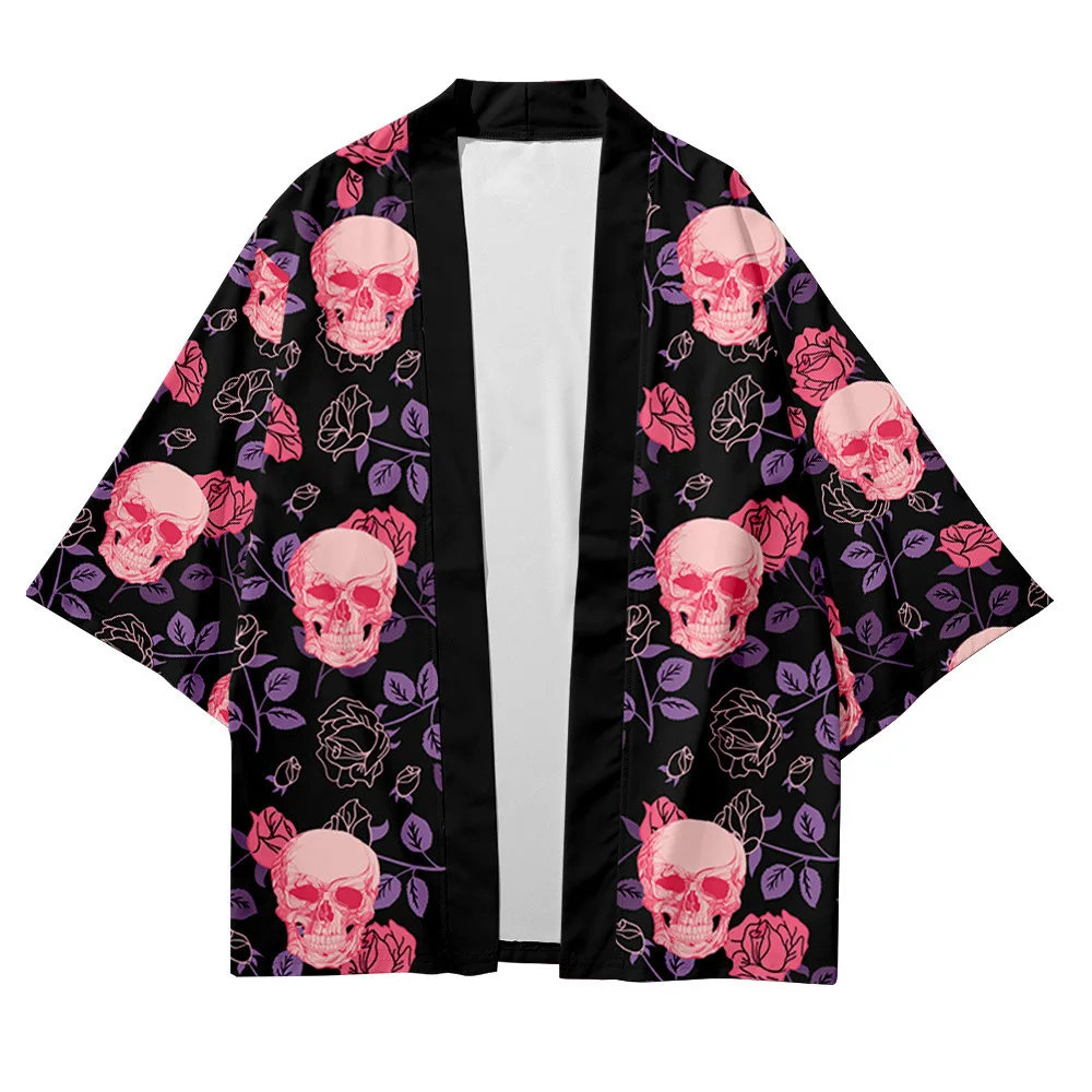 Japanese Ukiyo-e Series Element Cloak Kimono Robe Versatile Cloak - Image 2