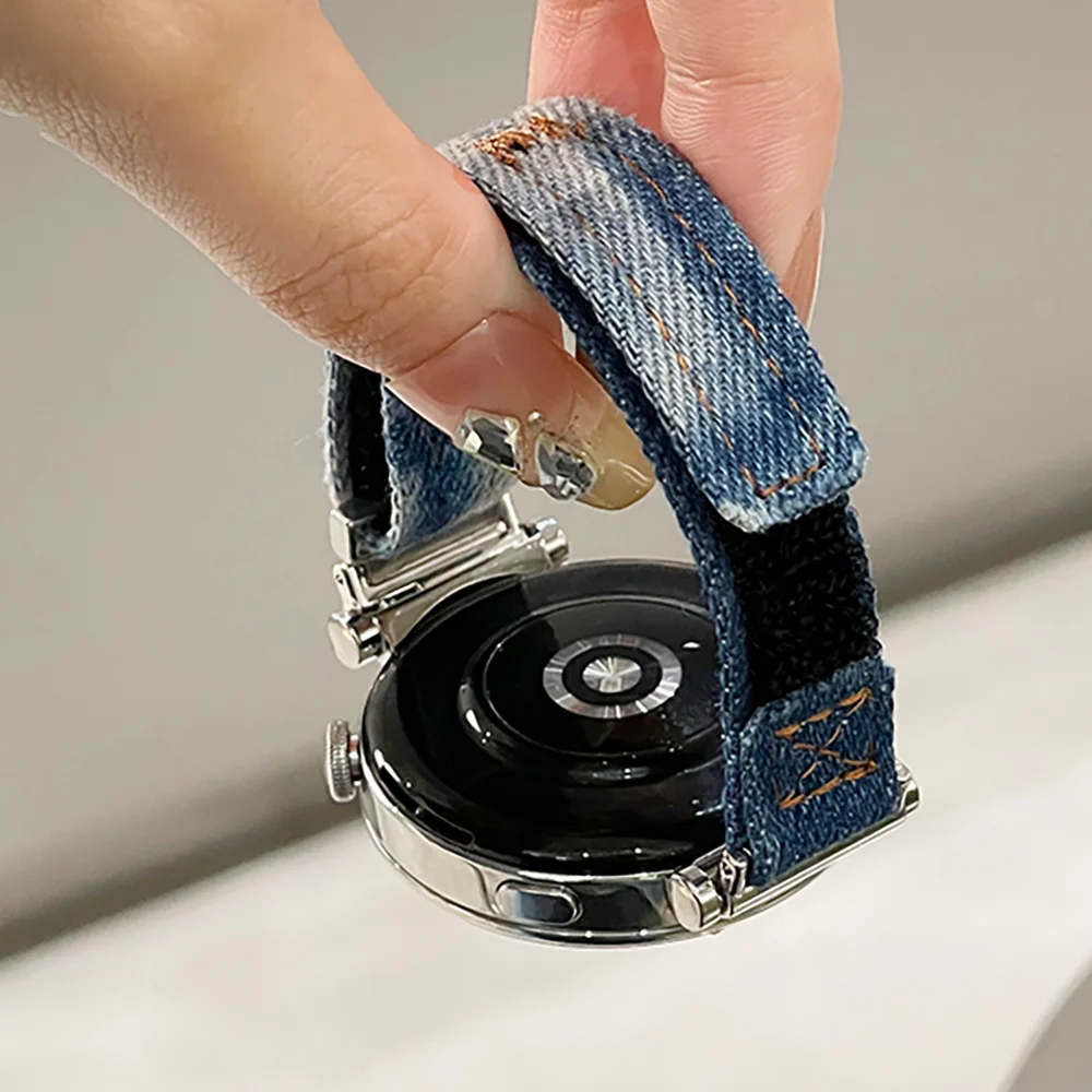 Elegant Gradient Denim Watch Band - Slim Wrist Bracelet