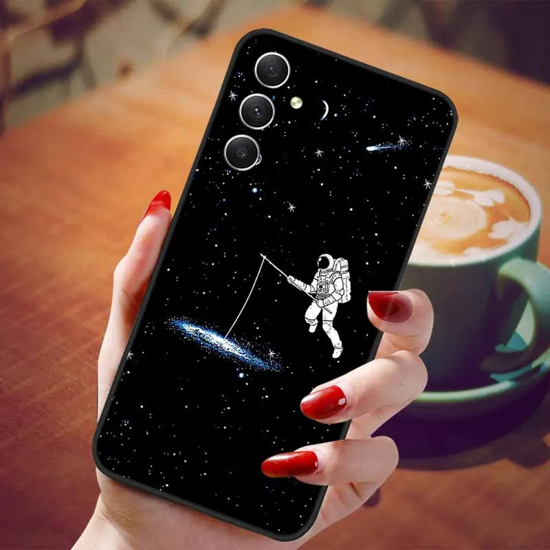 Star Planet Soft Silicone Camera Protection Phone Cover with Lion Design - TPU Capa