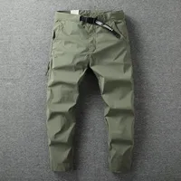 2025 Summer New American Retro Thin Quick-drying Stretch Cargo Pants Men's Outdoor 97% Nylon Casual Sport Slim Straight Trousers 1