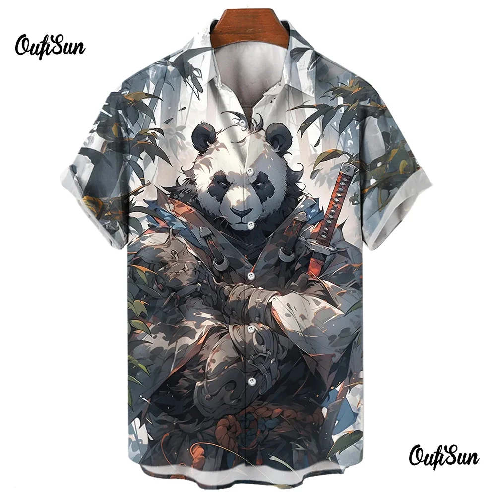 Рисунок 4 - Мужская рубашка с забавным 3D принтом панды