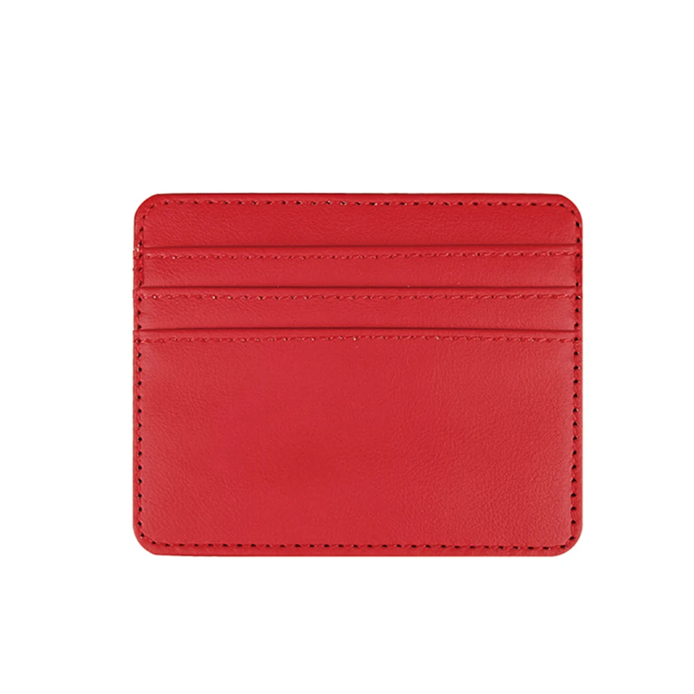 Classic Custom Letters Slim Wallet Personalize Initials Mini PU Leather Credit Card Holder Logo DIY Gift Women Men Cardholder images - 6