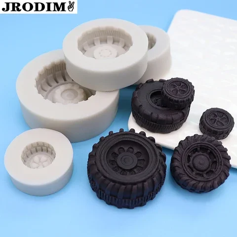 

3D Tires Shape Silicone Cake Molds DIY Tires Wheel Fondant Chocolate Cake Mould Baking Cakes Decoration Tools Kitchen Accessorie