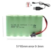 3.6V/4.8V/6V/7.2V/9.6V 5000mAh NI-MH Battery For Rc toys Cars Tanks Robots Guns Boats toys accessories high capacity AA Battery 5