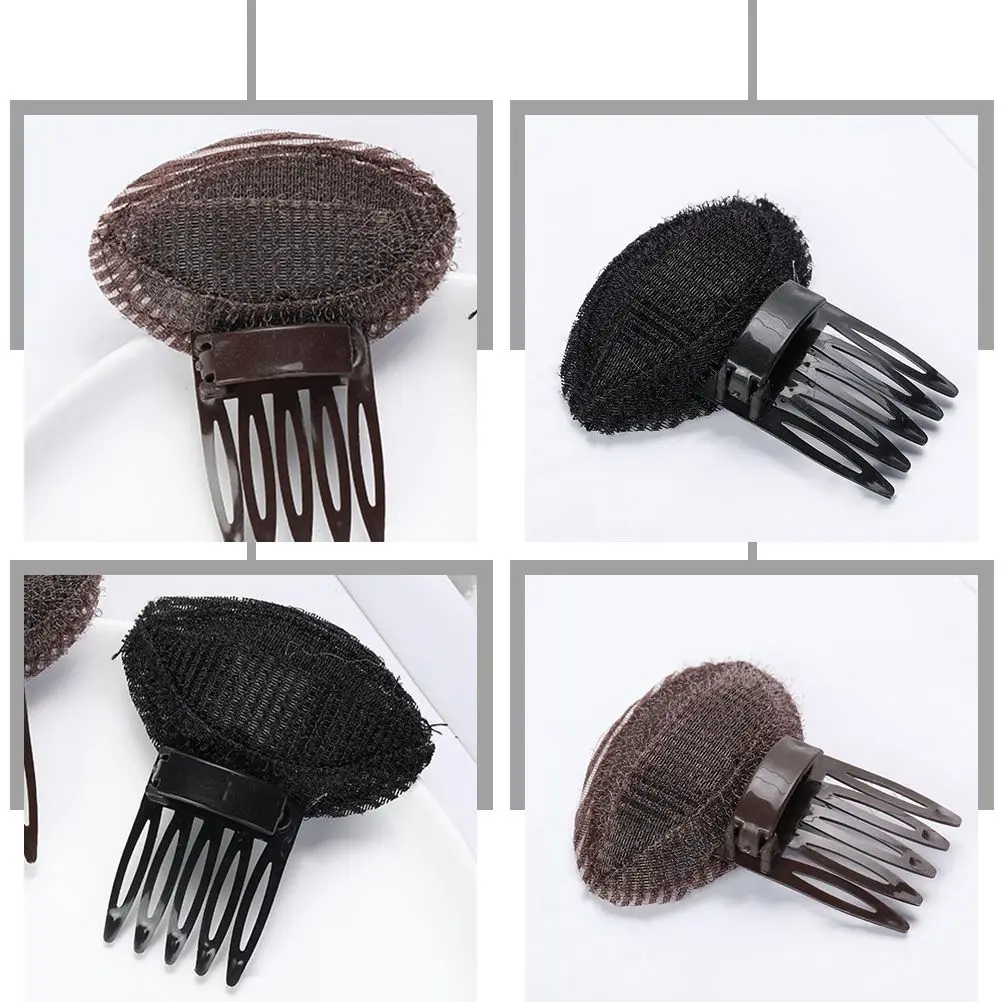 6 Pcs Hairpin Bangs Pad Bun Clip Volume Clips Nylon Barrettes Bump It Accessory